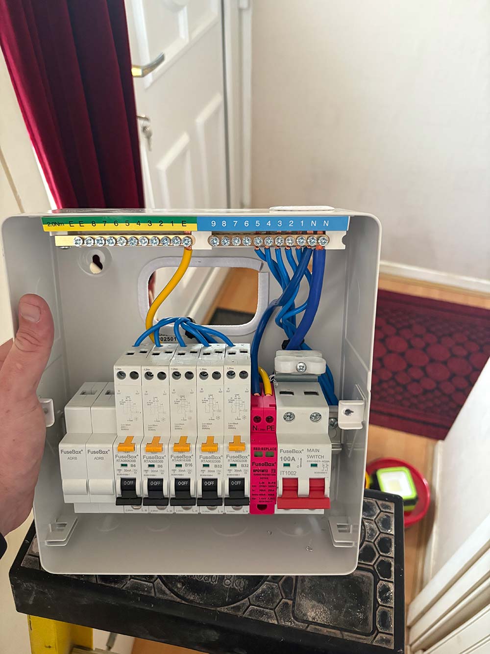 New FuseBox consumer unit installed by an electrician in Melton Mowbray